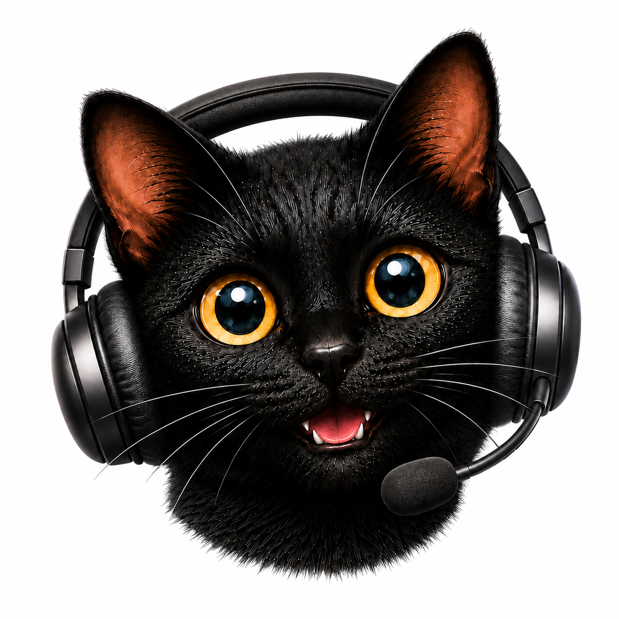 Nina with headset